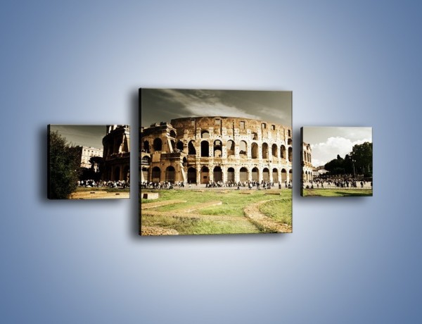 Obraz na płótnie – Koloseum przed burzą – trzyczęściowy AM271W4