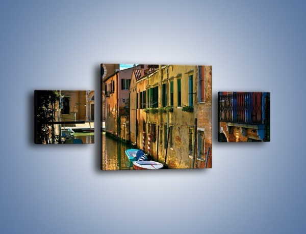 Obraz na płótnie – Cały urok Wenecji w jednym kadrze – trzyczęściowy AM371W4
