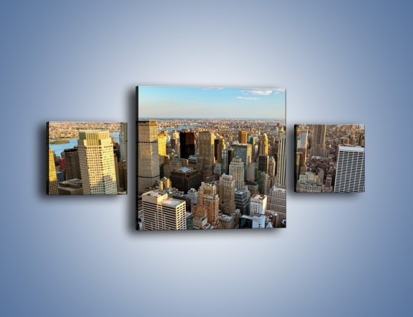 Obraz na płótnie – Manhattan w Nowym Yorku – trzyczęściowy AM412W4