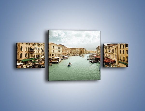 Obraz na płótnie – Cieśnina Canal Grande w Wenecji – trzyczęściowy AM559W4