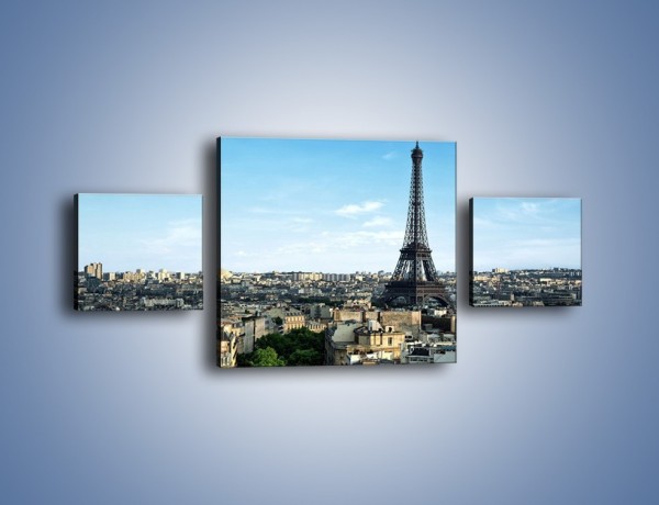 Obraz na płótnie – Wieża Eiffla w Paryżu – trzyczęściowy AM561W4