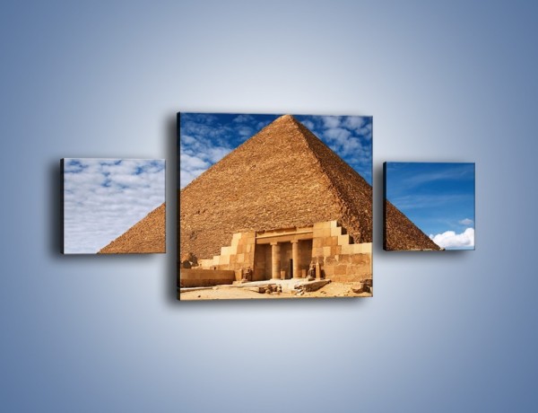 Obraz na płótnie – Wejście do egipskiej piramidy – trzyczęściowy AM602W4