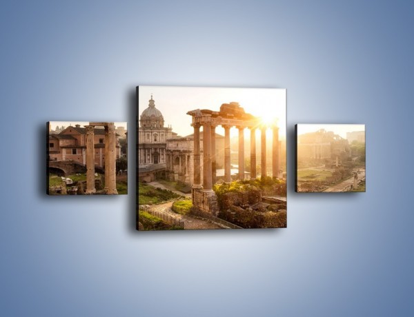 Obraz na płótnie – Starożytna architektura Rzymu – trzyczęściowy AM638W4