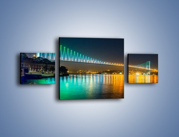 Obraz na płótnie – Most Bosforski w Turcji – trzyczęściowy AM654W4