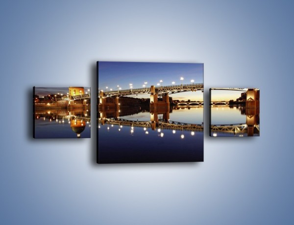 Obraz na płótnie – Most Saint-Pierre w Tuluzie – trzyczęściowy AM665W4
