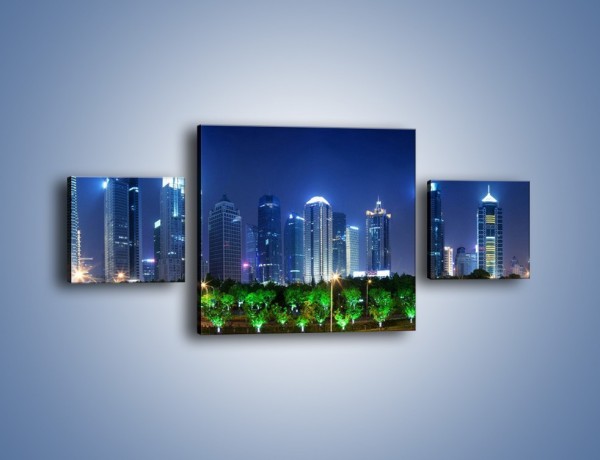 Obraz na płótnie – Szanghaj w Chinach – trzyczęściowy AM671W4