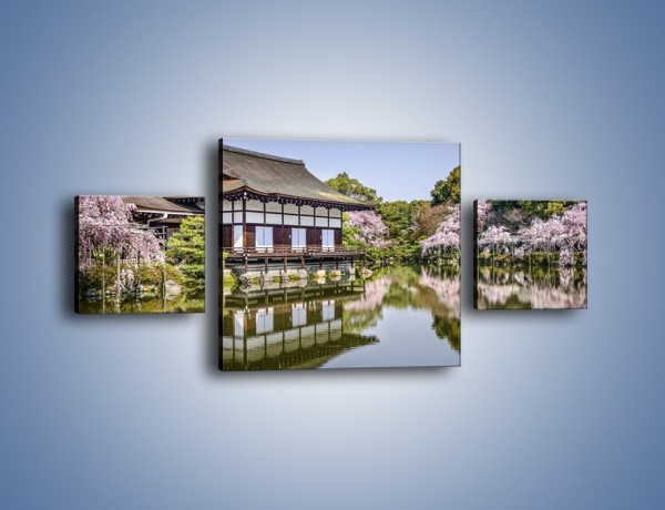 Obraz na płótnie – Świątynia Heian Shrine w Kyoto – trzyczęściowy AM677W4