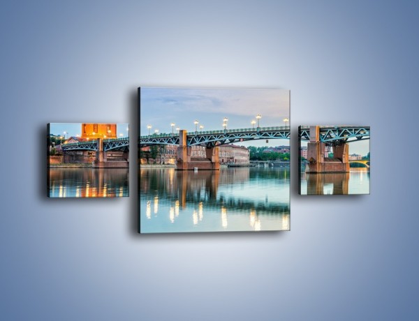 Obraz na płótnie – Most Saint-Pierre w Tuluzie – trzyczęściowy AM721W4