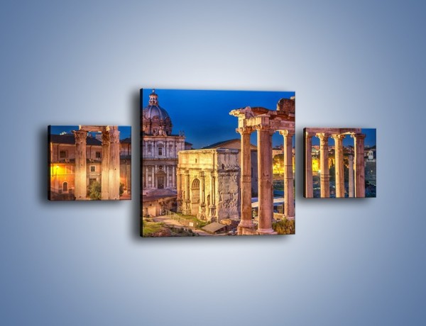 Obraz na płótnie – Ruiny Forum Romanum w Rzymie – trzyczęściowy AM730W4