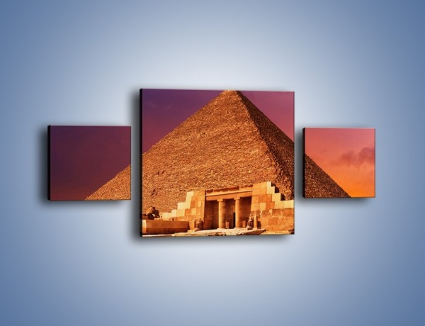 Obraz na płótnie – Piramida w Egipcie – trzyczęściowy AM812W4