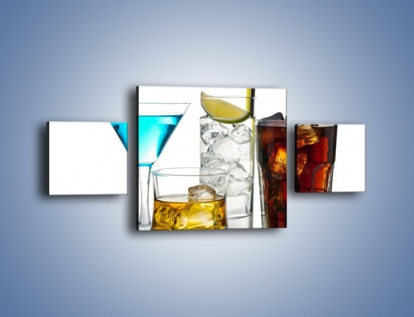 Obraz na płótnie – Kolorowe drinki – trzyczęściowy JN054W4