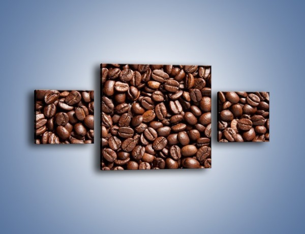 Obraz na płótnie – Ziarna świeżej kawy – trzyczęściowy JN061W4
