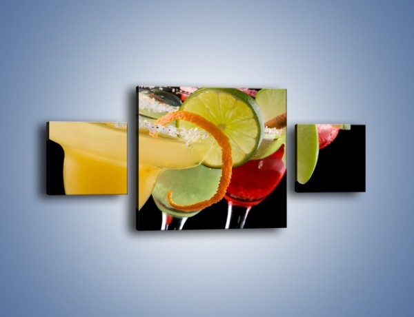 Obraz na płótnie – Drinki z dodatkiem owoców – trzyczęściowy JN101W4