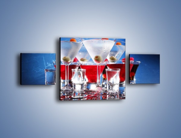 Obraz na płótnie – Martini wstrząśnięte zmieszane – trzyczęściowy JN161W4
