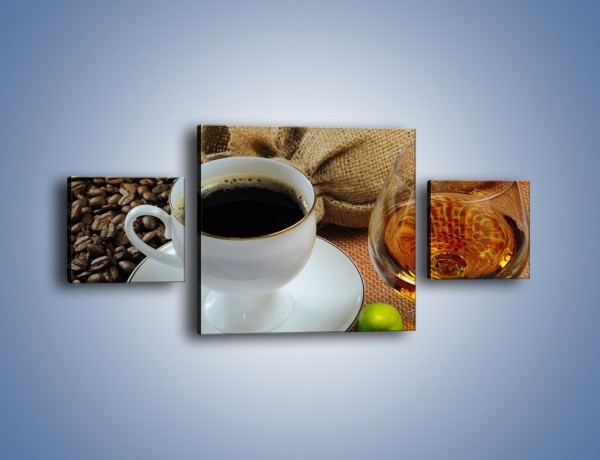 Obraz na płótnie – Wieczorowa kawa z prądem – trzyczęściowy JN166W4