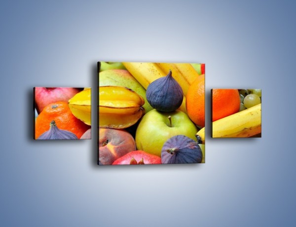 Obraz na płótnie – Owocowe kolorowe witaminki – trzyczęściowy JN173W4