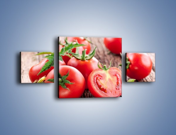 Obraz na płótnie – Pomidorowa uczta – trzyczęściowy JN201W4