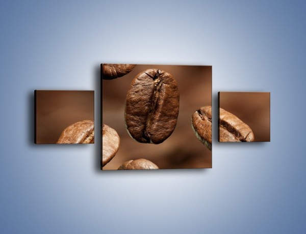 Obraz na płótnie – Kawowe uniesienie – trzyczęściowy JN214W4