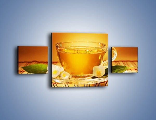 Obraz na płótnie – Delikatny smak herbaty – trzyczęściowy JN261W4