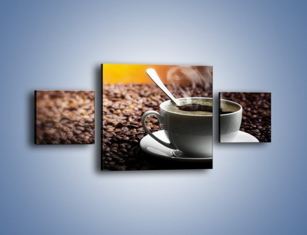 Obraz na płótnie – Aromatyczna filiżanka kawy – trzyczęściowy JN298W4