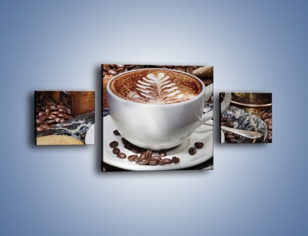 Obraz na płótnie – Taca z kawą – trzyczęściowy JN338W4