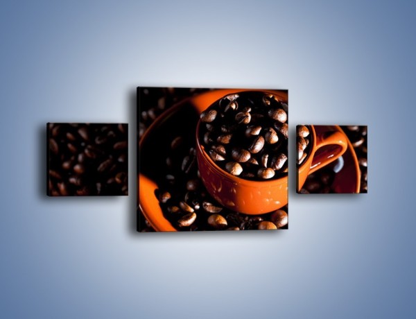 Obraz na płótnie – Filiżanka kawy z charakterem – trzyczęściowy JN343W4