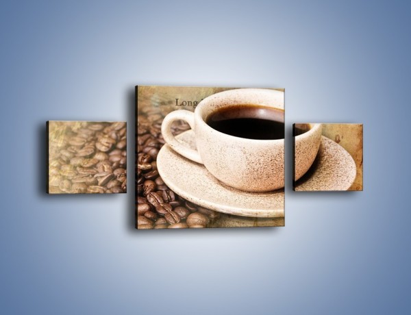 Obraz na płótnie – List przy filiżance kawy – trzyczęściowy JN347W4