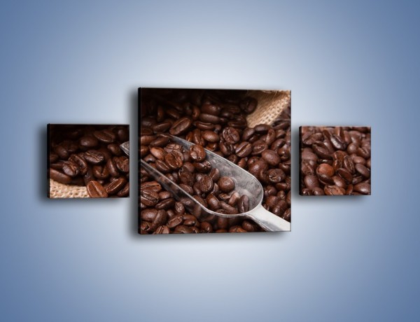 Obraz na płótnie – Worek pełen kawy – trzyczęściowy JN372W4