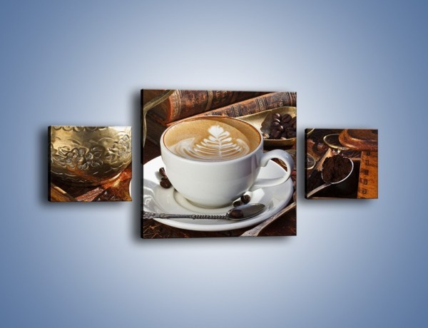 Obraz na płótnie – Wspomnienie przy kawie – trzyczęściowy JN377W4