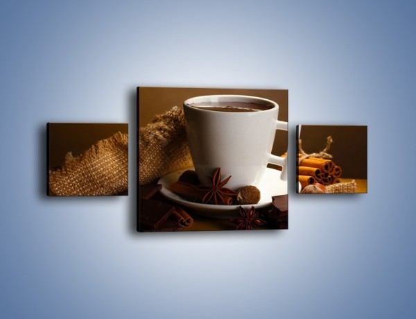 Obraz na płótnie – Gorąca czekolada z dodatkami – trzyczęściowy JN452W4