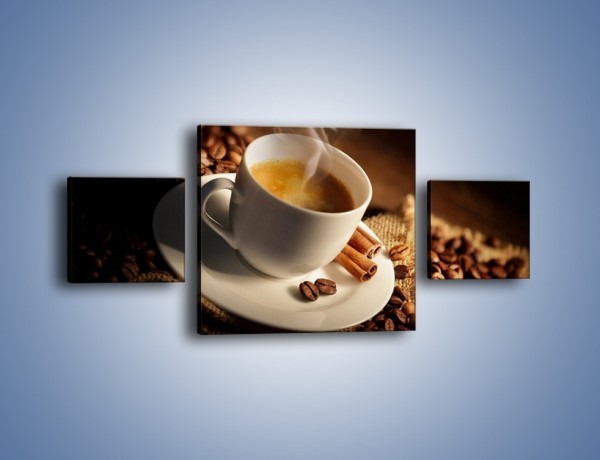 Obraz na płótnie – Historia dwóch ziarenek kawy – trzyczęściowy JN479W4