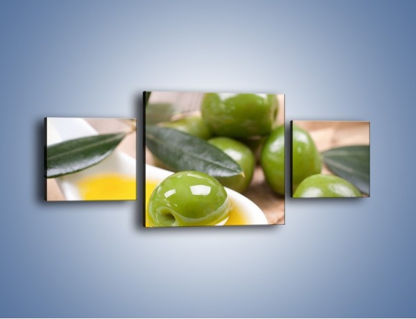 Obraz na płótnie – Zamoczone oliwki – trzyczęściowy JN511W4