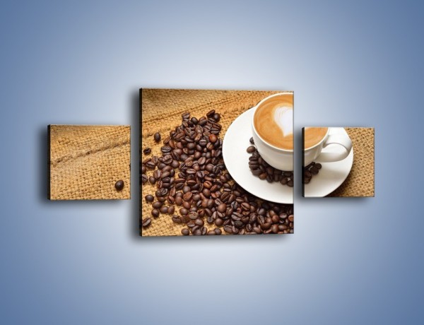 Obraz na płótnie – Uczucie wyrażone w kawie – trzyczęściowy JN547W4