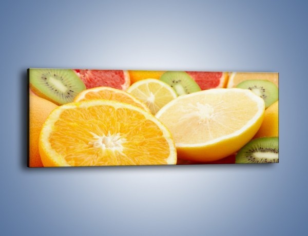 Obraz na płótnie – Kwaśny kęs witamin owocowych – jednoczęściowy panoramiczny JN157