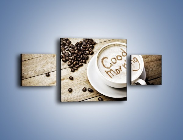 Obraz na płótnie – Z miłości do kawy – trzyczęściowy JN710W4