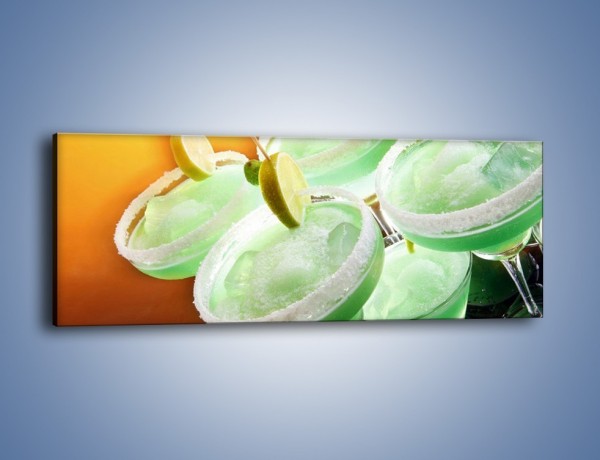 Obraz na płótnie – Zielone alkoholowe szaleństwo – jednoczęściowy panoramiczny JN162
