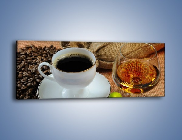 Obraz na płótnie – Wieczorowa kawa z prądem – jednoczęściowy panoramiczny JN166