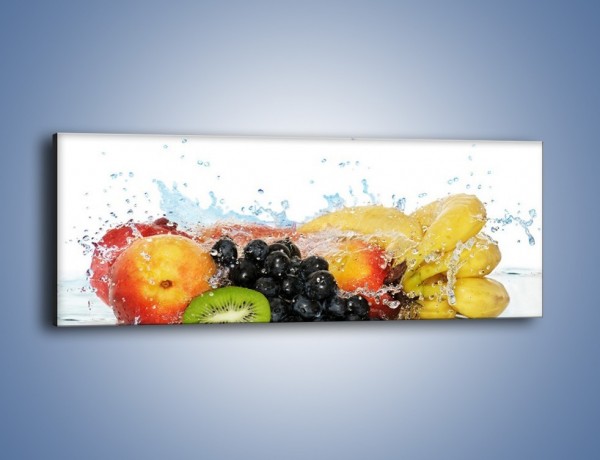 Obraz na płótnie – Owocowe nuty skąpane w wodzie – jednoczęściowy panoramiczny JN176