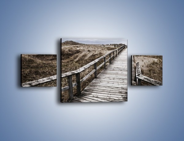Obraz na płótnie – Szary most do nieba – trzyczęściowy KN031W4