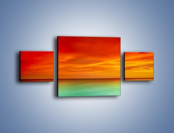 Obraz na płótnie – Horyzont w kolorach tęczy – trzyczęściowy KN1303AW4