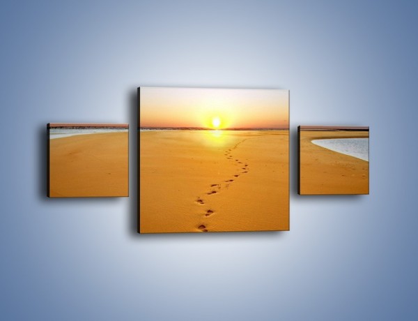 Obraz na płótnie – Piaskowym krokiem do słońca – trzyczęściowy KN165W4