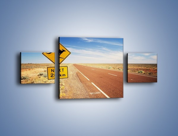 Obraz na płótnie – Droga do raju przez australię – trzyczęściowy KN315W4
