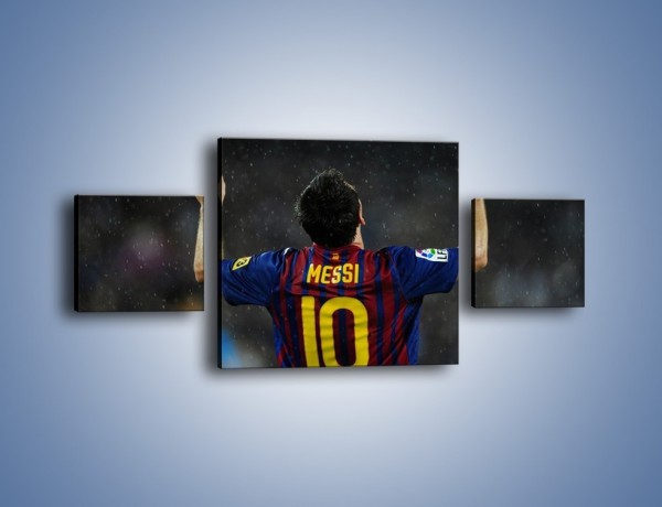 Obraz na płótnie – Messi wielkim zwycięzcą – trzyczęściowy L241W4