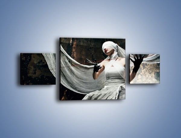 Obraz na płótnie – Dama w białych bandażach – trzyczęściowy L278W4