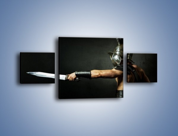 Obraz na płótnie – Miecz i zbroja – trzyczęściowy L349W4