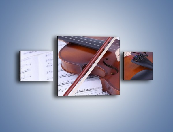 Obraz na płótnie – Melodia grana na skrzypcach – trzyczęściowy O003W4