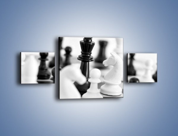 Obraz na płótnie – Walka o wygraną w szachy – trzyczęściowy O097W4