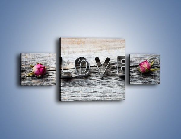 Obraz na płótnie – Miłość pachnąca różami – trzyczęściowy O146W4