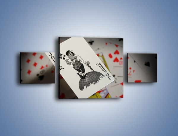 Obraz na płótnie – Najsilniejsza karta w talii – trzyczęściowy O157W4