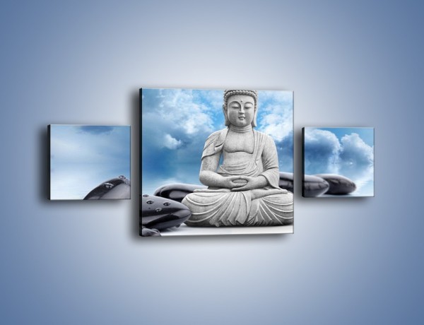 Obraz na płótnie – Z buddą w stronę nieba – trzyczęściowy O244W4